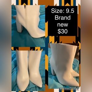 White womens boots